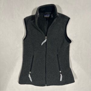Vintage Fall 2002 Patagonia Synchilla Fleece Vest - Womens XS - Charcoal/Nickel